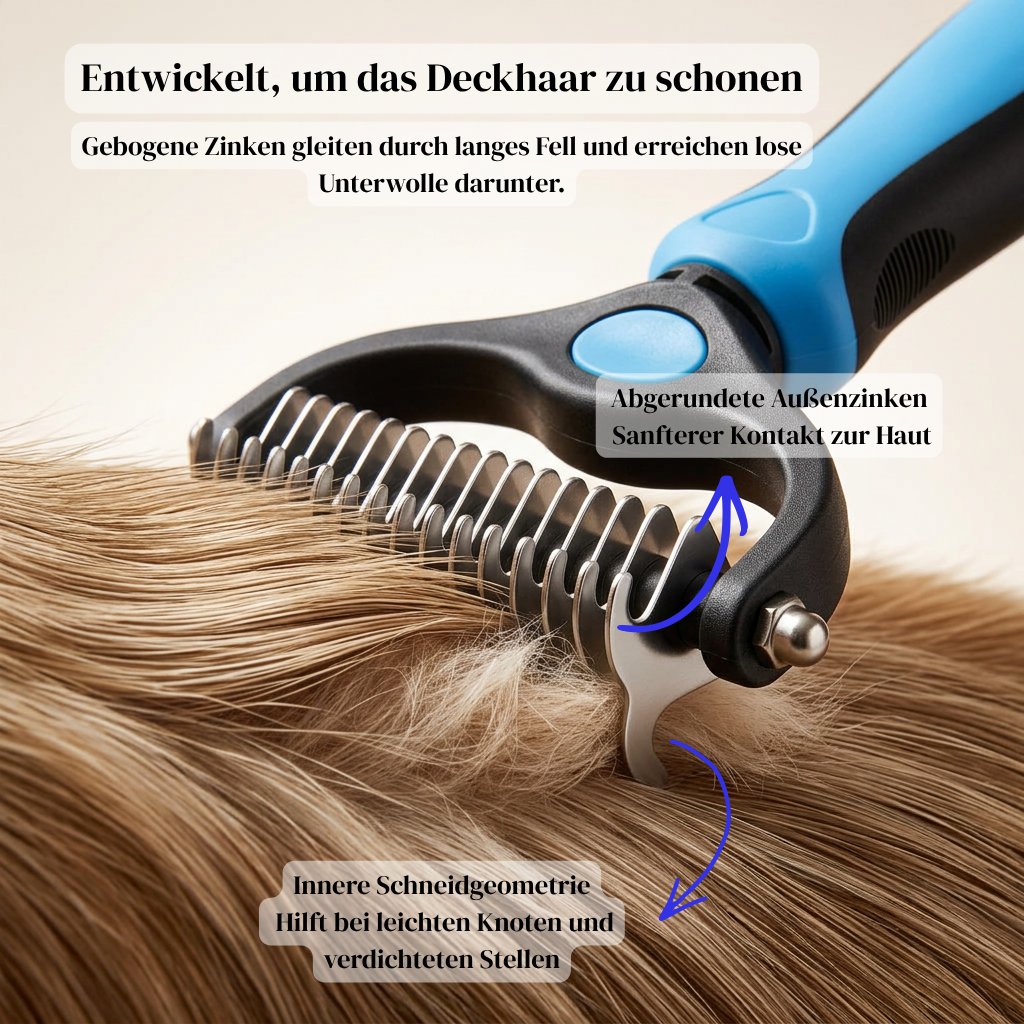 FellKlar™ 2-Phasen Unterfellbürste
