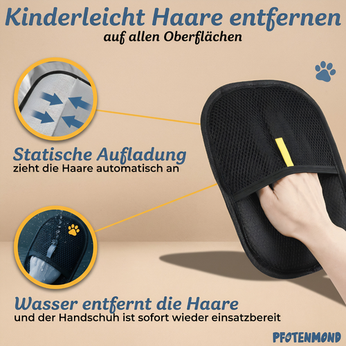 Fellmagnet Handschuh – Tierhaare entfernen ohne Fusselrolle
